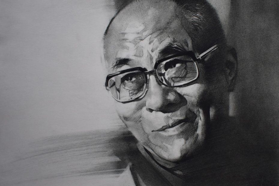 Dalai Lama graphic portrait
