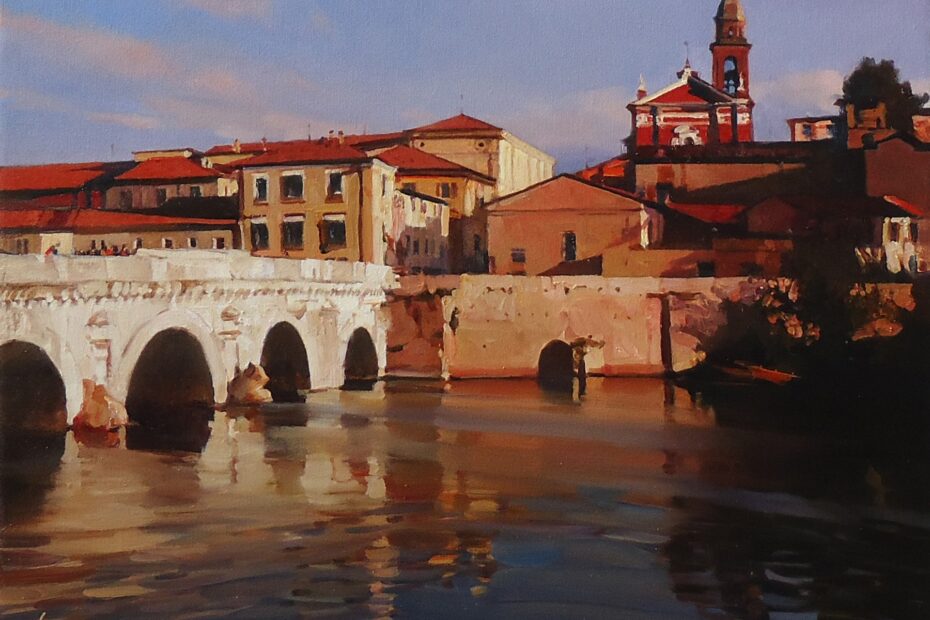 Tiberius Bridge in Rimini